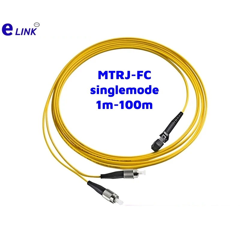 Cable de conexión de fibra MTRJ SM MTRJ-FC puente de fibra óptica dúplex hembra 1m 3m 5m 10m 20m 50m 100m monomodo 60m 80m ftthELINK