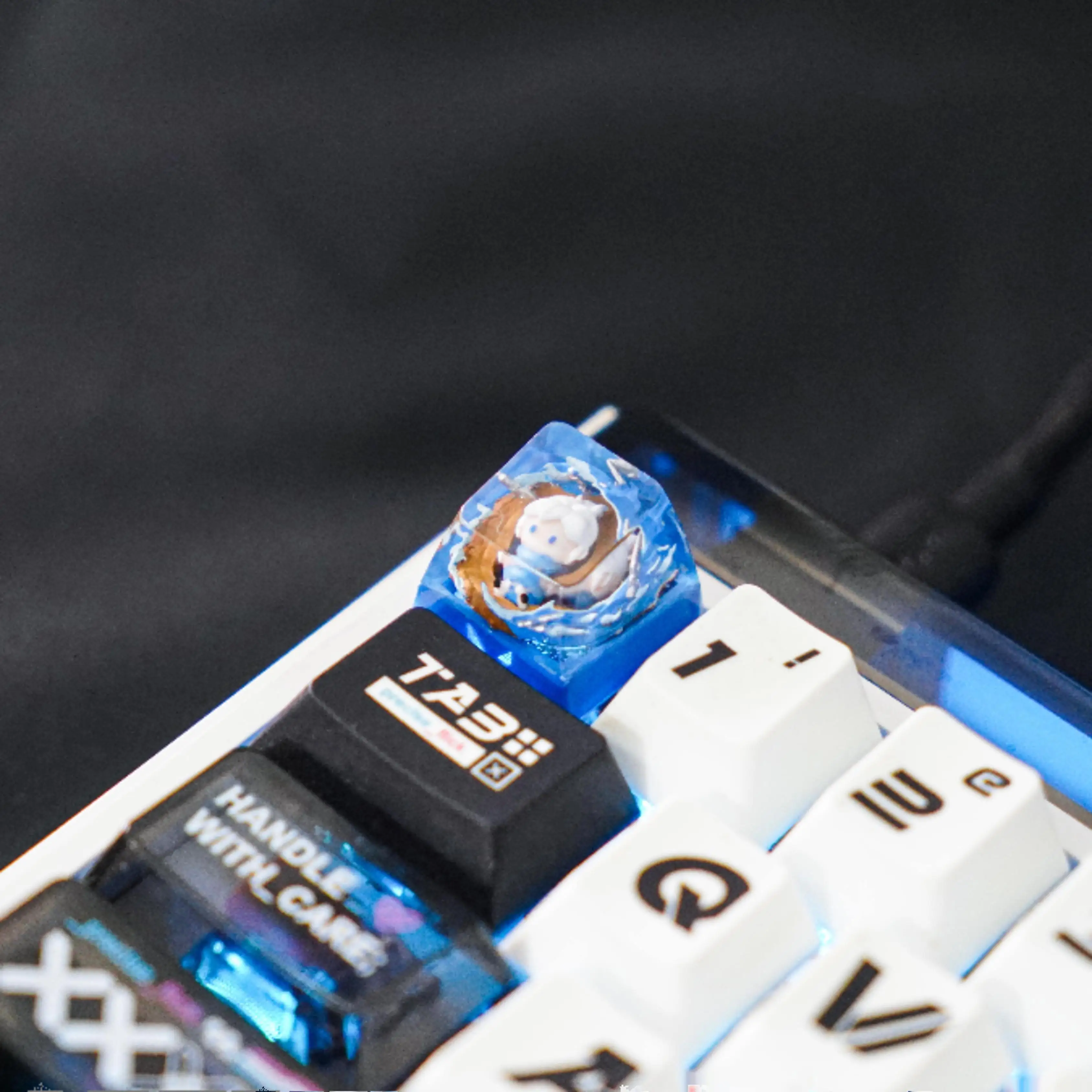 Valorant-tapas de teclas de Anime, teclas artesanales de resina 3D, teclas personalizadas hechas a mano para accesorios de teclado mecánico Sage - imagen 4