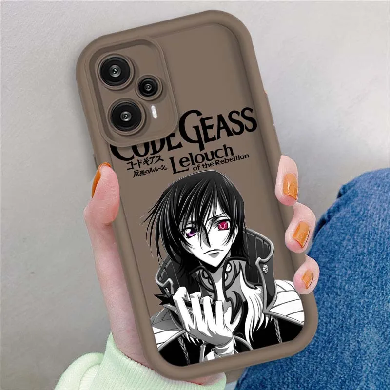 CÓDIGO de Anime GEASS Rebellion cubierta para Xiaomi Poco X3 X4 X5 X6 X7 C65 C75 M4 M5 M5S F6 F4 F5 Pro GT NFC caja de teléfono con escalera ocular - imagen 4