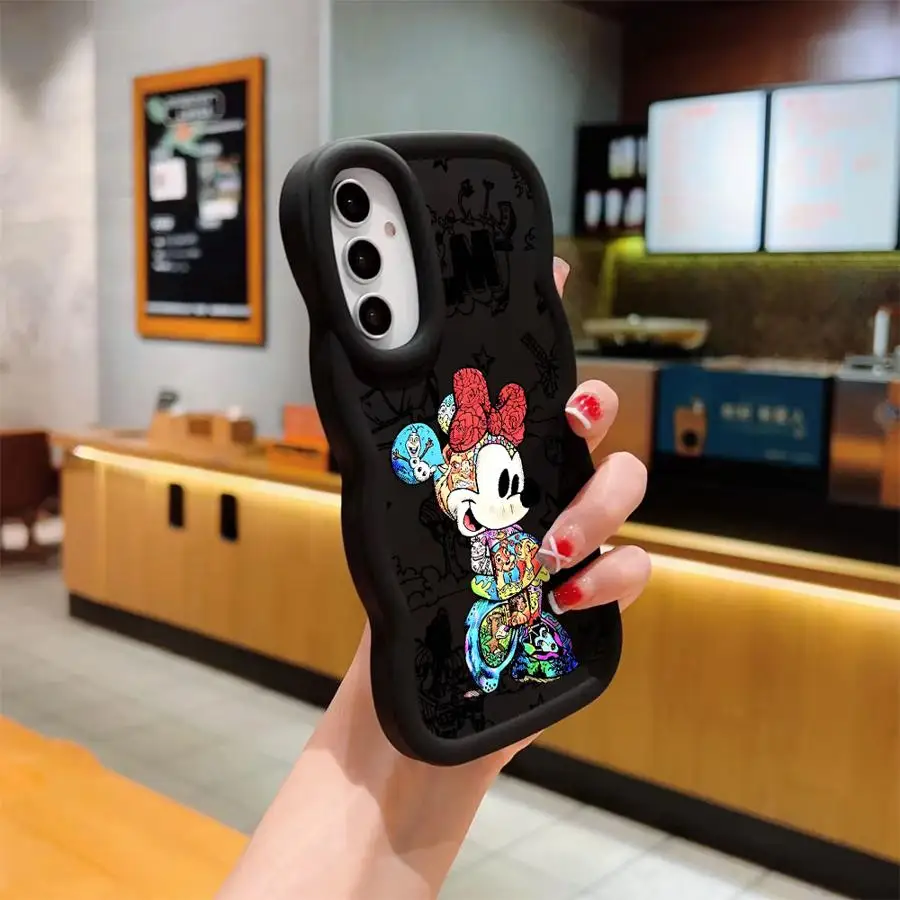 Funda de moda de Mickey Minnie de Disney para Samsung Galaxy A12 A33 A35 A11 A16 A13 A26 A34 A21s A36 A15 A14 funda de teléfono suave - imagen 5
