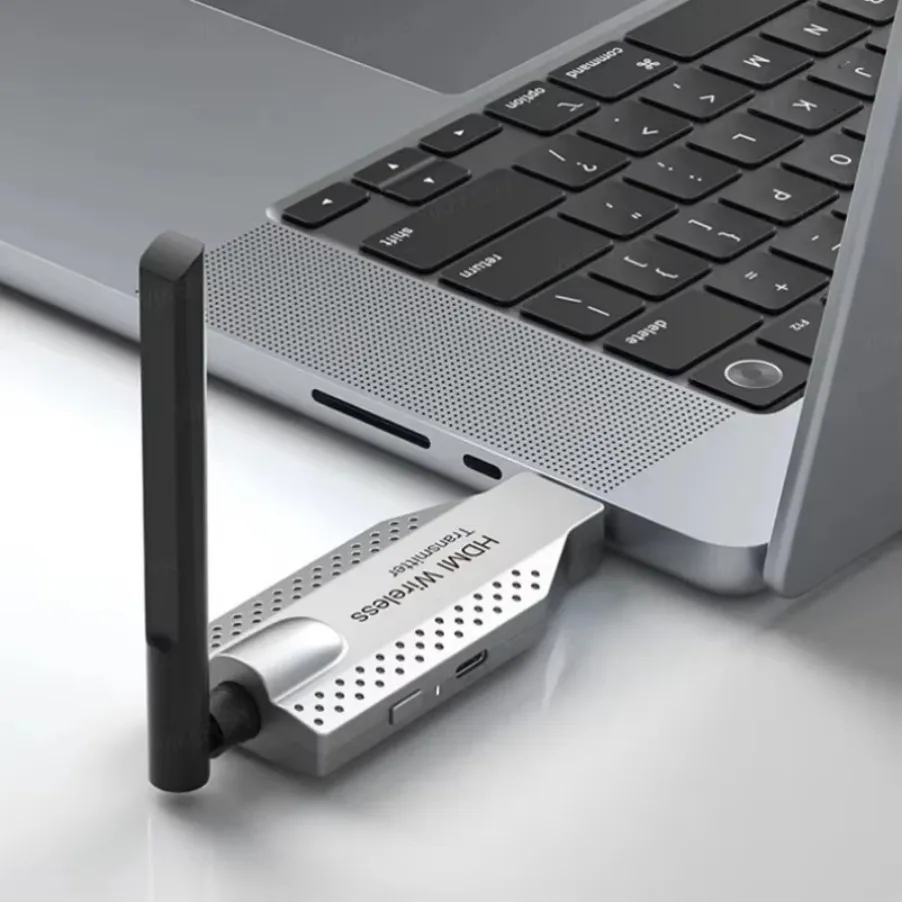 Transmisor y receptor de vídeo de transmisión inalámbrica de 100M, adaptador extensor Compatible con HDMI, espejo de pantalla para cámara, PC a TV - imagen 4