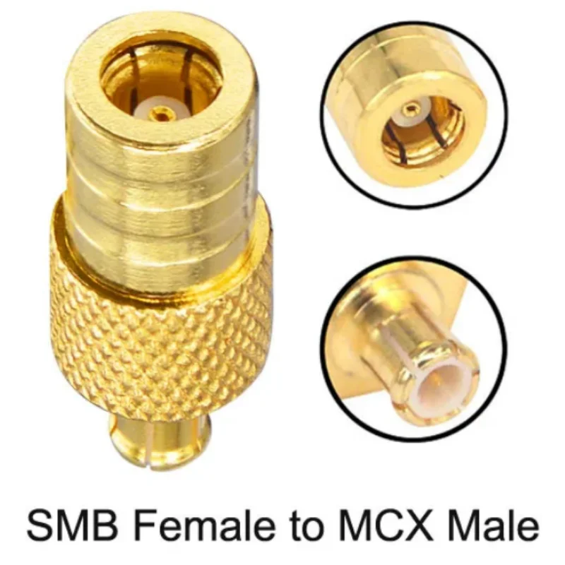 1 conector SMB a MCX adaptador de MCX-JJ-JK SMB macho hembra a conector coaxial MCX RF - imagen 3