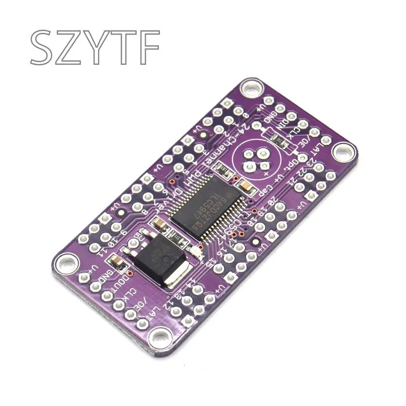 TLC5947 24-Channel 12-Bit PWM LED Driver Module I2C Control 4096 Gray Levels for RGB LED Strip Lighting Projects - imagen 3