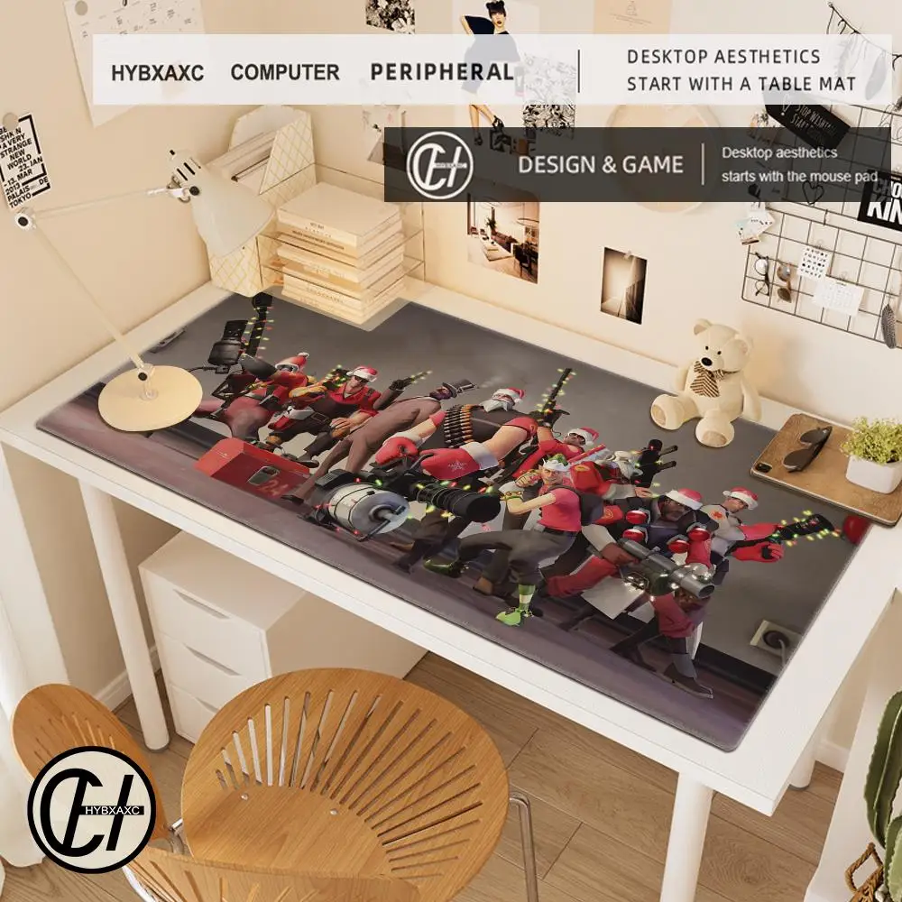 Alfombrilla de ratón de Anime Xxl, teclado de jugador Varmilo Team Fortress 2, alfombrilla de escritorio, alfombra para videojuegos, portátil, Pc, alfombrilla completa para jugador, teclados - imagen 3