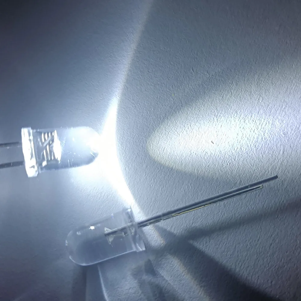 200X F3 5mm 8mm 10mm circular blanco, rojo, verde, azul, amarillo, rosa, bombilla de diodo emisor de luz LED ultrabrillante transparente con agua