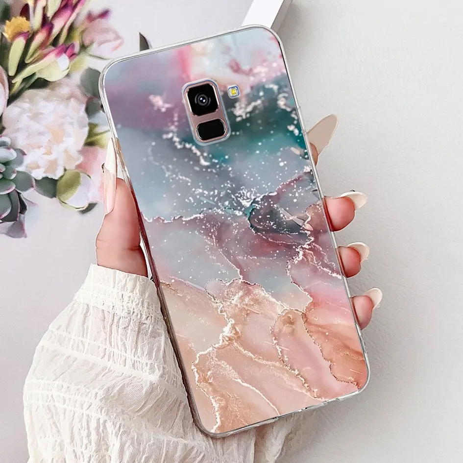 Para Samsung Galaxy A8 Plus 2018 funda SM-A730F funda de lujo con dibujos de dragón funda de teléfono suave delgada para Samsung A8 2018 SM-A530F Capa - imagen 2