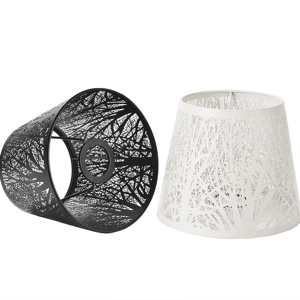 Pantalla de lámpara de mesa, accesorios de mesita de noche, cubierta de lámpara de pie E27 E26, Universal, moderna, decoración del hogar, pantalla de lámpara de hierro forjado, luz de carcasa
