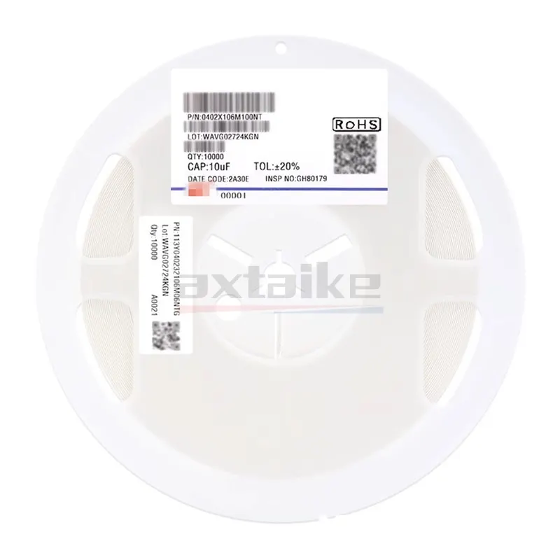 10Kpcs 1uF 2,2uF 4,7uF 0402 6,3V 10V 16V 25V 105K 225K 475K 475M X5R X7R 10% 1005 SMD condensador cerámico MLCC - imagen 5