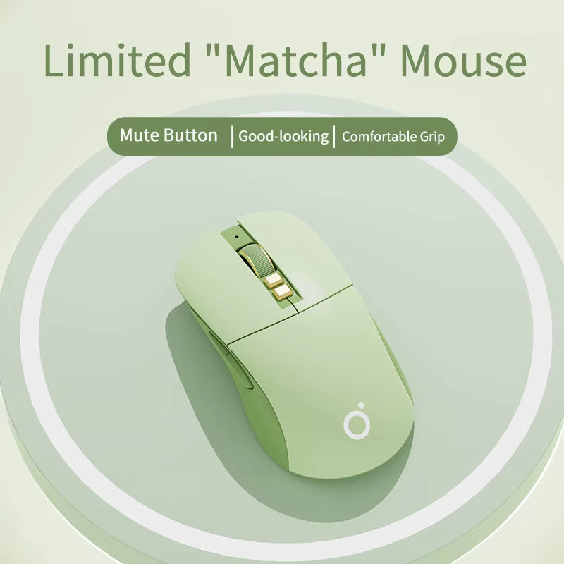 Ratón Gamer Ergonómico RGB Verde – Óptico Cableado USB