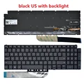 Teclado retroiluminado preto dos EUA
