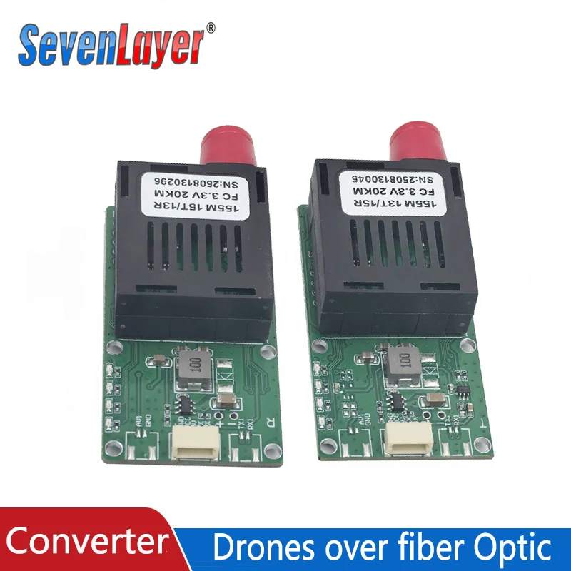 Convertidor TTL a fibra monomodo fibra única FC/UPC TX/RX 1 canal de vídeo UART TTL SBUS a controlador óptico 5,5 V-26 V - imagen 4