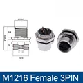 Conector Hembra M1216 de 3 Pines