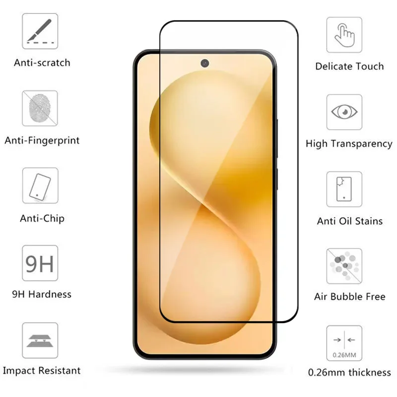 Vidrio de cubierta completa para Vivo V60 vidrio templado Vivo V60 Protector de pantalla HD película protectora de lente de teléfono Vivo V60 - imagen 2