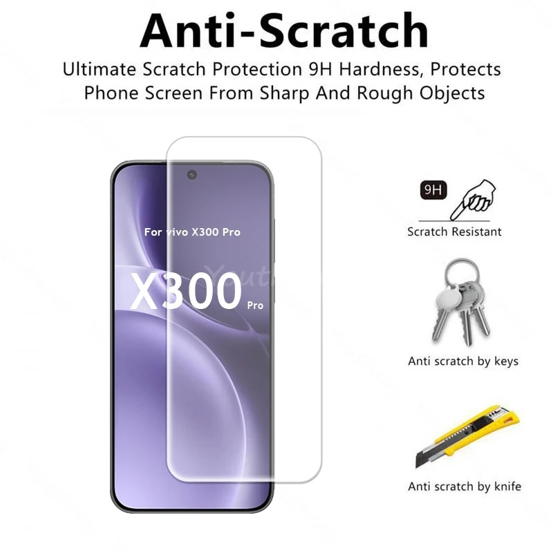 Para vivo X300 Pro película de vidrio templado vivo X300 Pro Protector de pantalla de teléfono de vidrio película templada vivo X300 Pro vidrio - imagen 3