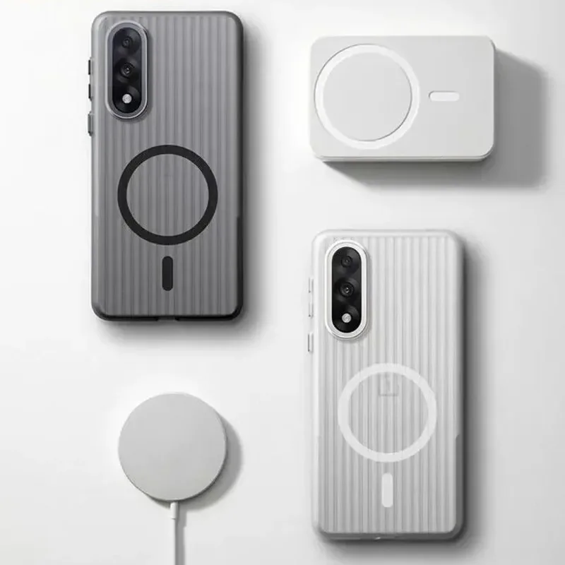 Para OnePlus Nord 5 Funda Simple niebla de hielo corrugado magnético PC cubierta anticaída para One Plus 15 Nord 5 ACE5 Ultra Funda - imagen 2