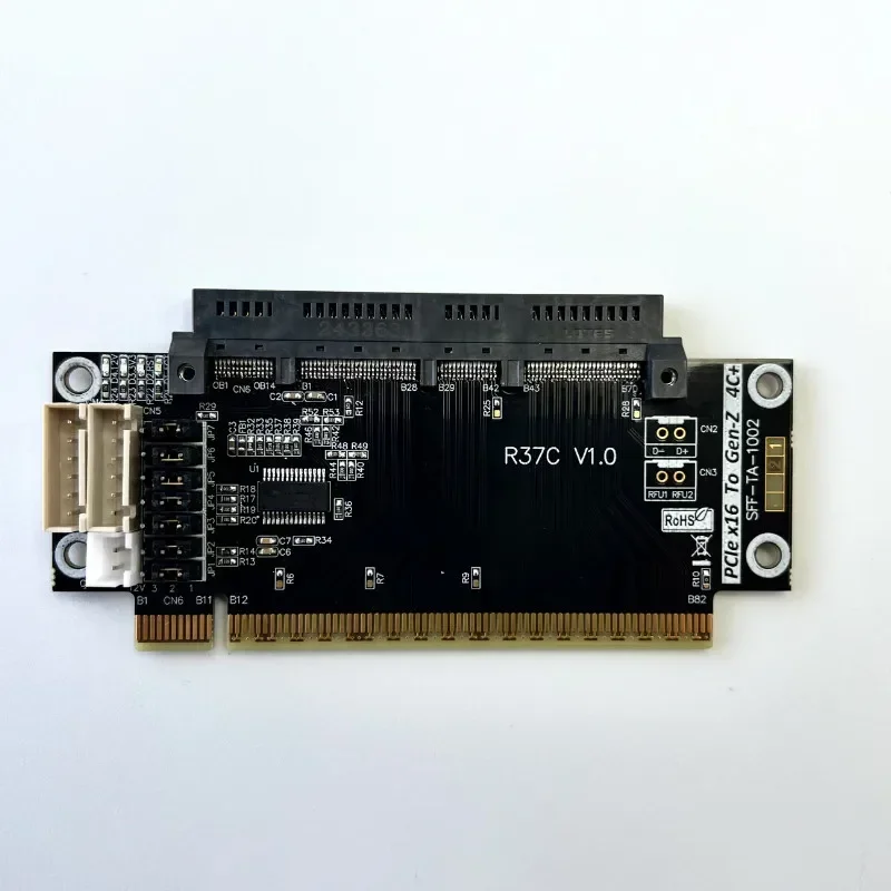 Tarjeta adaptadora de servidor ADT PCIe 5,0 x16 a Gen-Z 4C+/SFF-TA-1002 EDSFF 4C+ Tarjeta de protección de prueba elevada Gen5 PCI-E 5,0 512Gbps - imagen 3