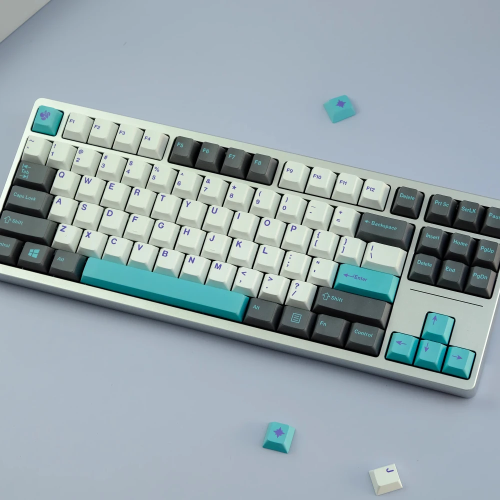 Teclas Hyper Fuse de 123 teclas, perfil de cereza, teclas de sublimación de tinte PBT para teclas de teclado mecánico MX Switch - imagen 3