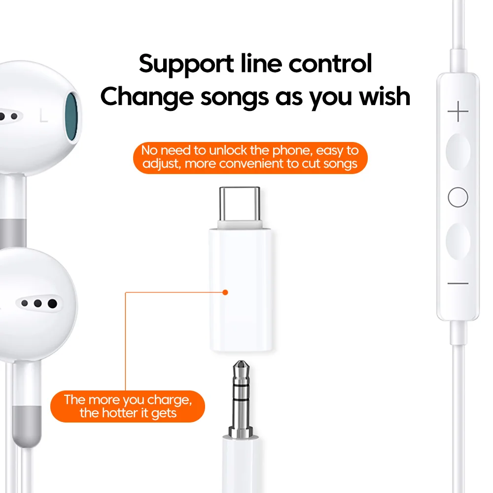 Elough USB/USB C a 3 5mm Jack Adaptador de Audio para iPhone 15 Samsung Xiaomi tipo C a jack 3,5mm adaptador de auriculares tarjeta de sonido USB - imagen 5