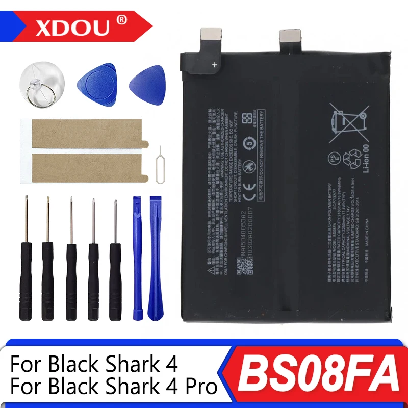Nueva batería BS08FA de 4500mAh para Xiaomi Black Shark 4/4Pro, baterías de repuesto para teléfono + herramientas