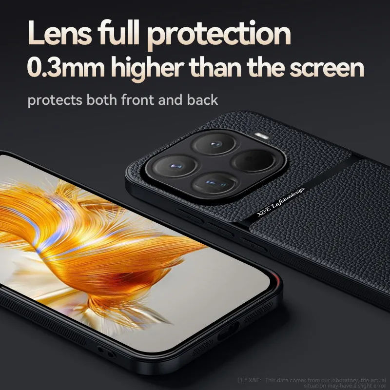 Para Xiaomi 15T, 15T Pro Funda magnética ELVEV Funda de teléfono con succión de borde de TPU suave de cuero PU suave a prueba de golpes