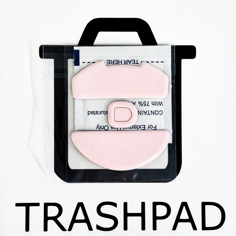 1 Juego de patines para ratón TRASHPAD UPE PTFE, pies para Razer Deathadder V4 PRO ICE Control, deslizadores de ratones de 0,8mm