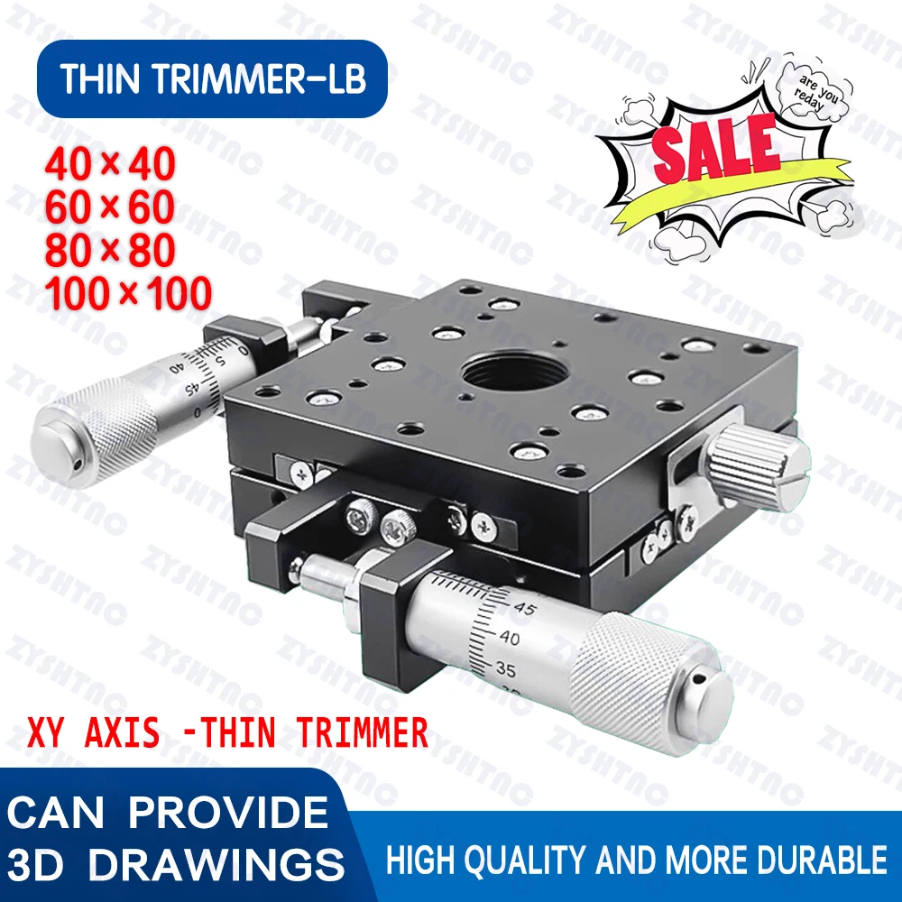 XY Axis LY40-LB/CB/RB LY60-CB/RB/60-LB LY80-CB/RB/LB Mesa Deslizante Manual ultrafina Mesa precisa de desplazamiento Tipo de riel transversal