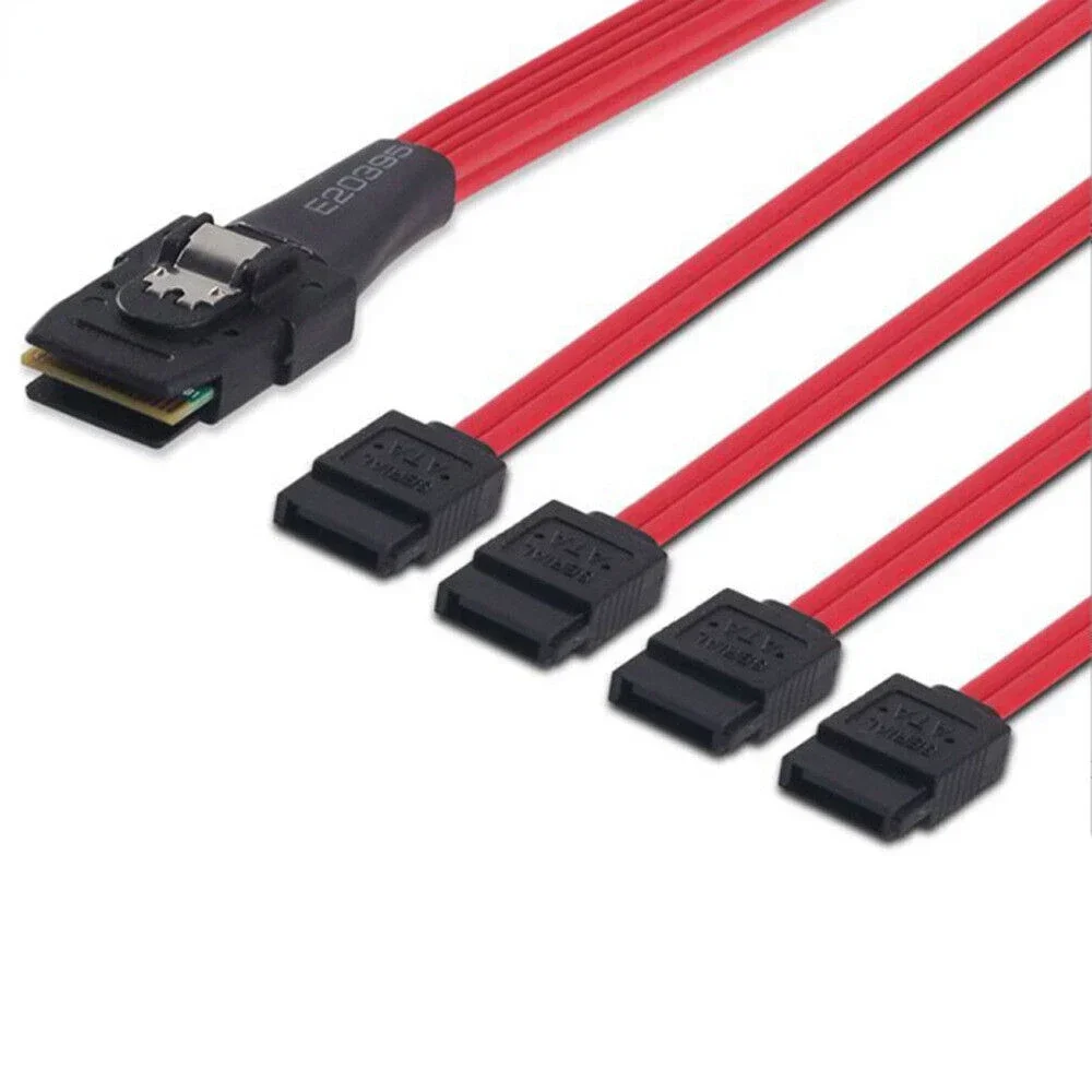 Cable de conexión de alta velocidad para servidor SATA MINI SAS SFF-8087 a 4 puertos