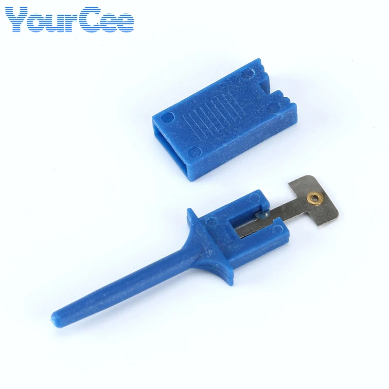 12 unids/lote ganchos de prueba Clips para analizadores lógicos Clip de prueba lógica aplanamiento gancho plano conexión de sonda Mini Grabber prueba SMD IC - imagen 5