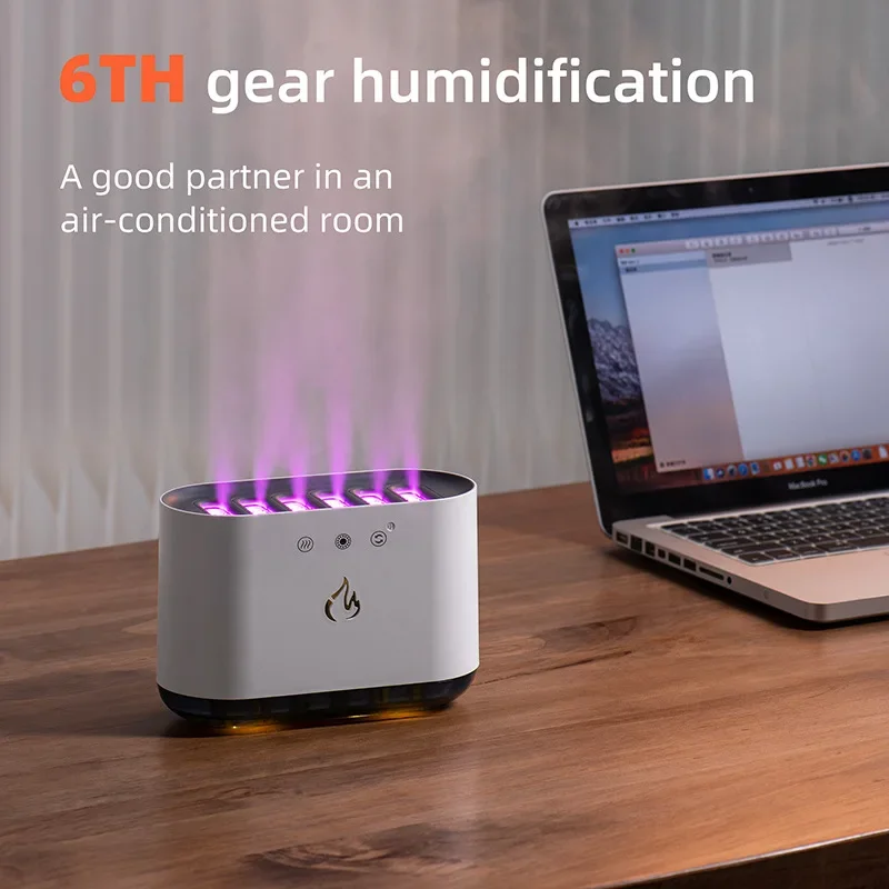 Humidificador de música dinámica, cambio de color sensible al sonido, plástico, luz LED, adecuado para decoración del hogar y la oficina, regalo para adultos - imagen 4