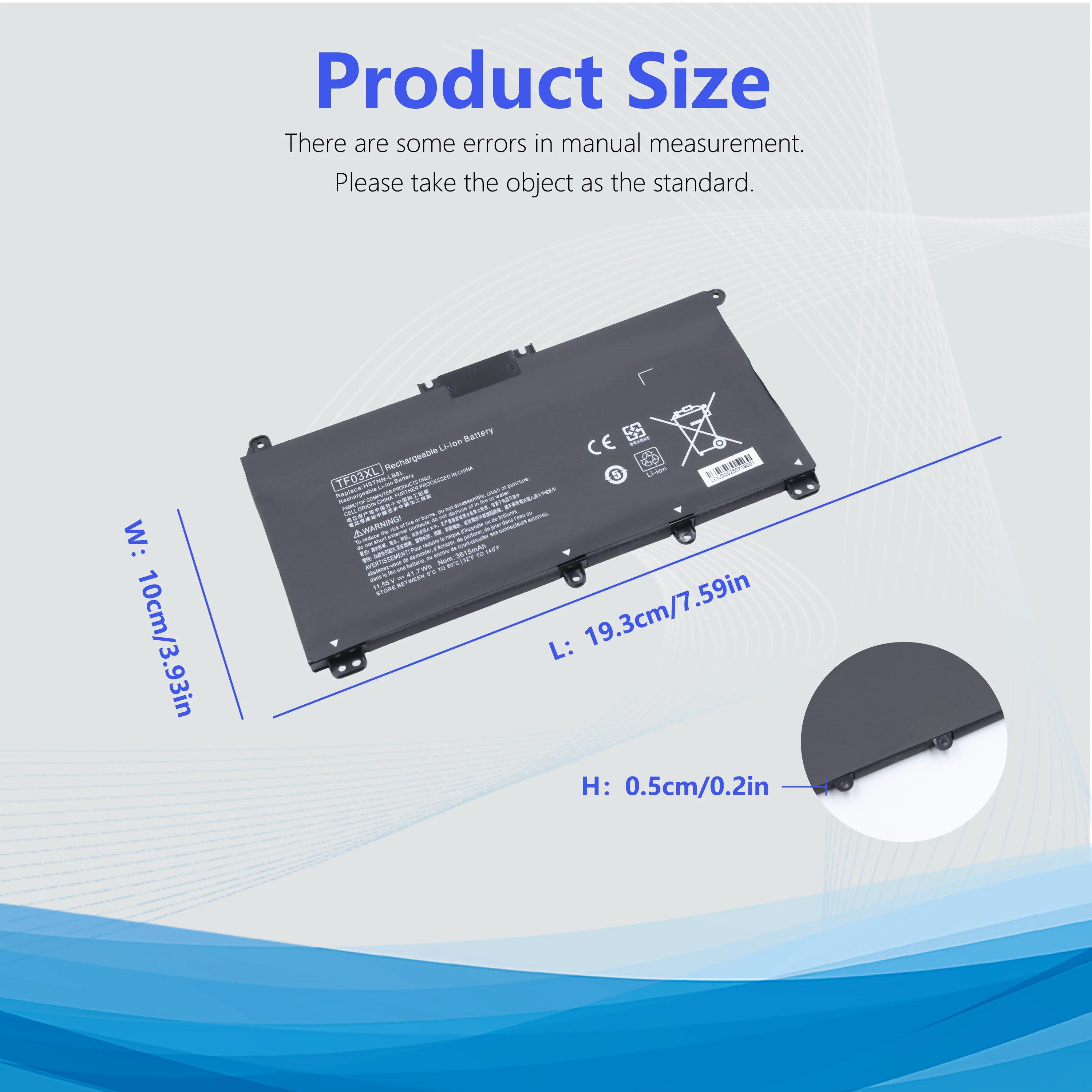 TF03XL batería del ordenador portátil para HP Pavilion 14-BF 15-CC 15-CD 17-AR 17-AR007CA 17-AR050WM HSTNN-UB7J 920046-541 TF03XL bateria - imagen 5