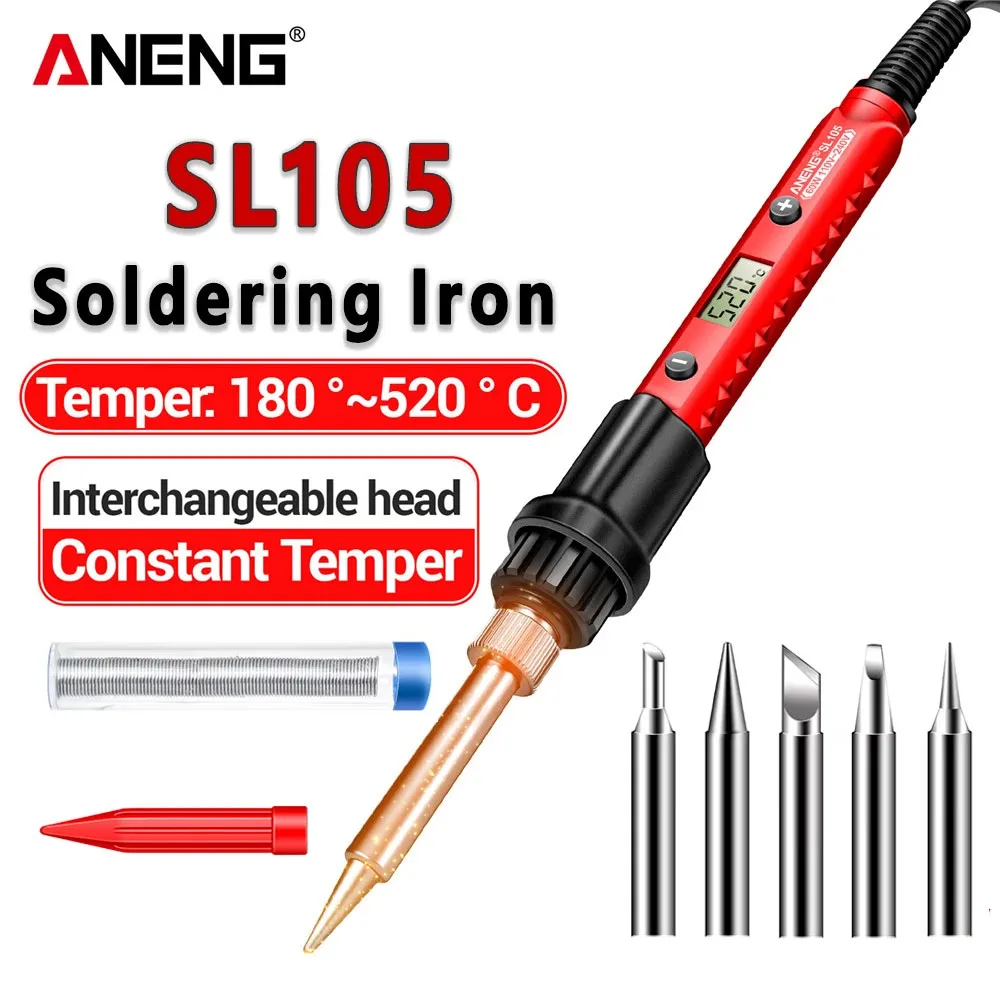 Kit de pistola para soldar, equipo de soldadura rápida de 60W, estación de retrabajo de 110V/220V, punta de lápiz de calor, juego de herramientas de reparación profesional de pulg UE/EE. UU. - imagen 2