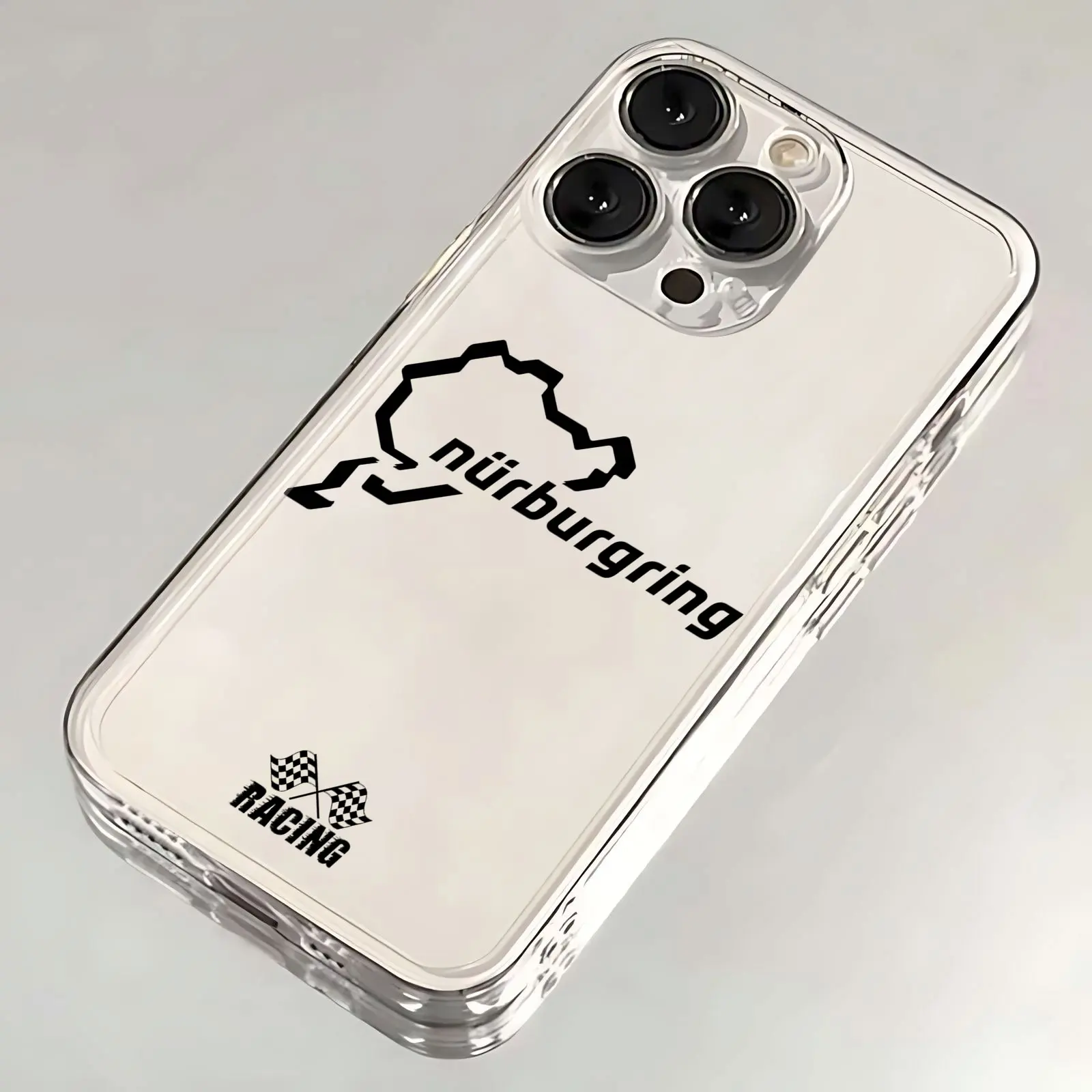 Funda de teléfono de lujo Nurburgring Sport Racing track para iPhone 16 15 14 13 12 11 Mini Pro Max X XR XSMax 7 8 Plus SE20 transparente - imagen 4