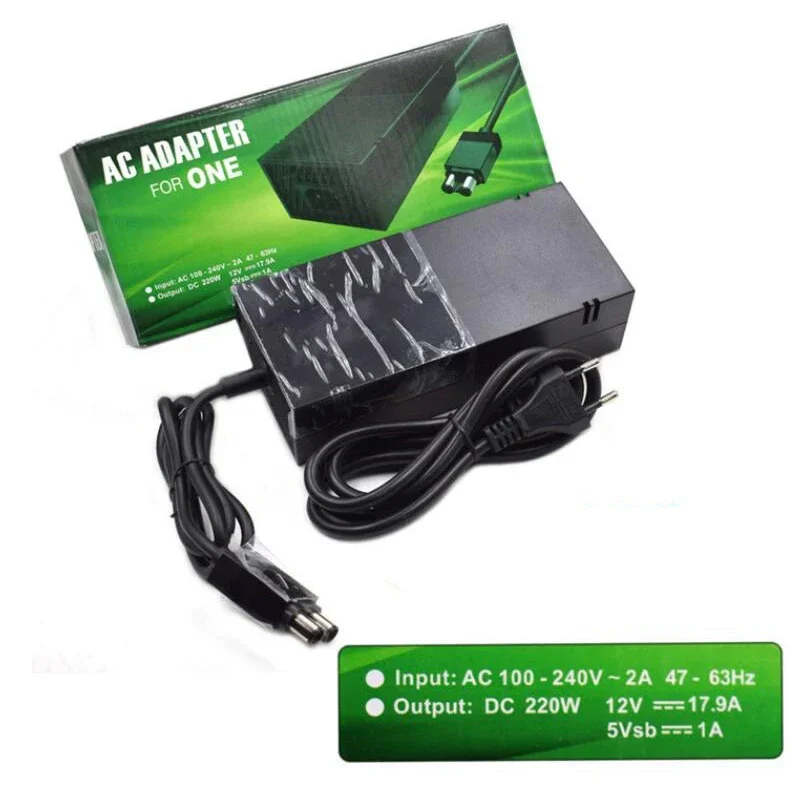 Para Xboxes One 500G a 1T consola de capacidad 12V adaptador de CA cargador fuente de alimentación enchufe EE. UU./REINO UNIDO/UE/AU para Xboxes one AC adapte - imagen 3