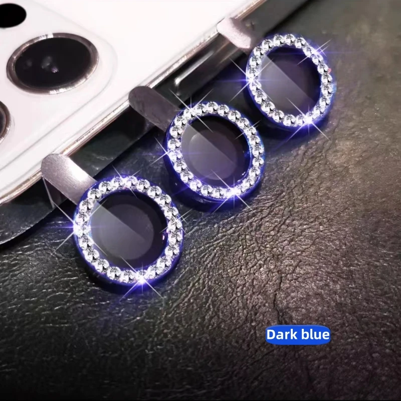 Protector de lente de cámara de diamante brillante para iPhone 14 Pro Max Plus 13 12 Mini 14Pro, película de protección de vidrio templado para iPhone 15 - imagen 2