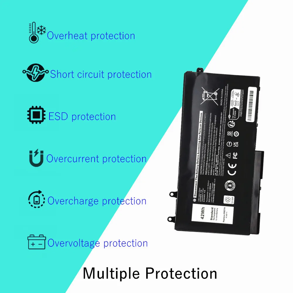 Batería para ordenador portátil R8D7N 4GVMP para Dell Latitude 5400 5500 Inspiron 7590 7591 7791 2 en 1 (sin disco duro de 2,5 ") 1V1XR P84F P84F001 P42E - imagen 5