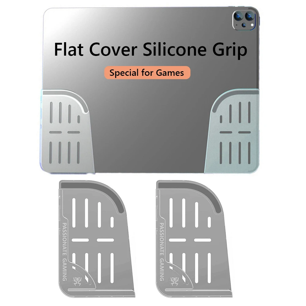 Soporte de silicona suave con forma ergonómica para juegos de tabletas, accesorios de agarre para juegos, iPad, PUBG, 2 uds. - imagen 2