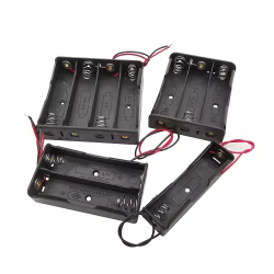 Caja de Almacenamiento para Baterías 18650 con Cable y Clip