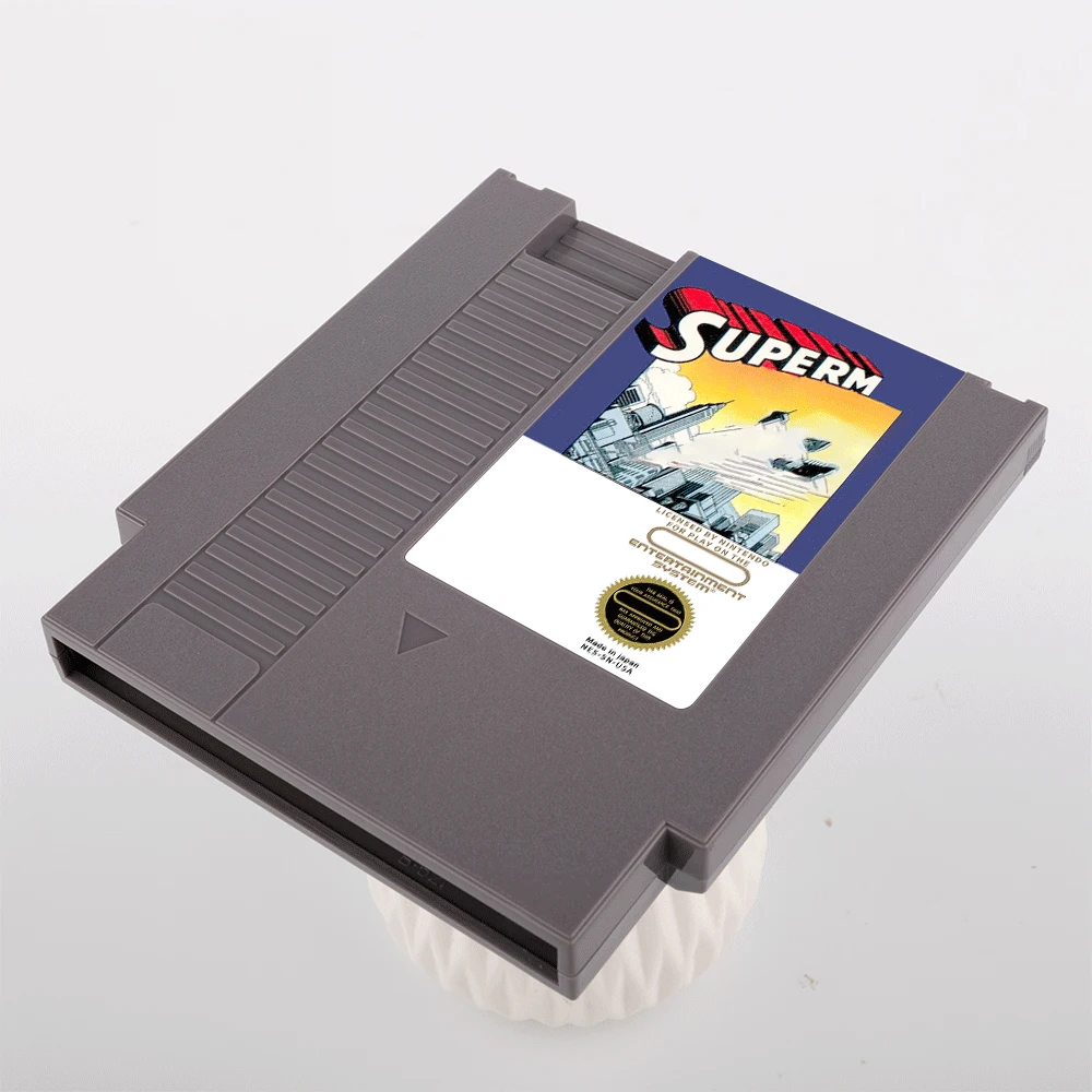 Tarjeta de juego de acción supermaned para consola NES de 72 pines y 8 bits, cartucho de videojuego para NINTENDO