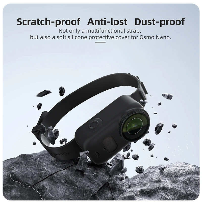 Correa ajustable y funda de silicona para DJI Osmo Nano, pulsera multifuncional, soporte para cámara deportiva para accesorios DJI Osmo Nano