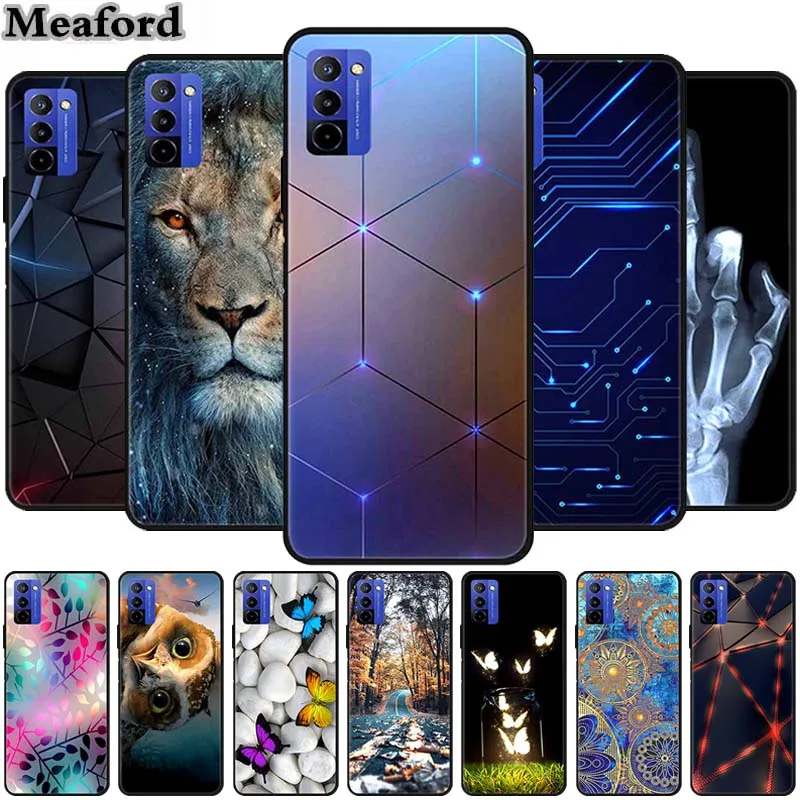 Funda trasera de silicona suave para Ulefone Note 12 12 P, carcasa de animales TPU para Ulefone Note 12, protector a prueba de golpes, nueva Funda de lobo