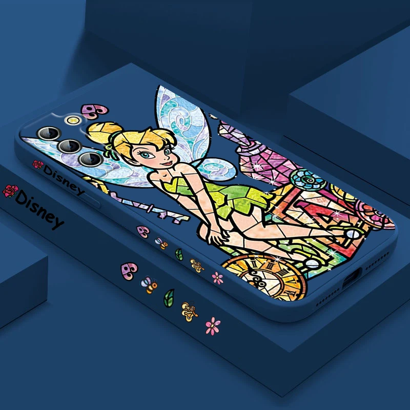 Funda de teléfono Tinker Bell Alice Princess Belle para Samsung Galaxy S23, S22, S21, S20 Pro, FE, Note 20 Plus, Ultra líquida, cubierta de cuerda izquierda - imagen 4