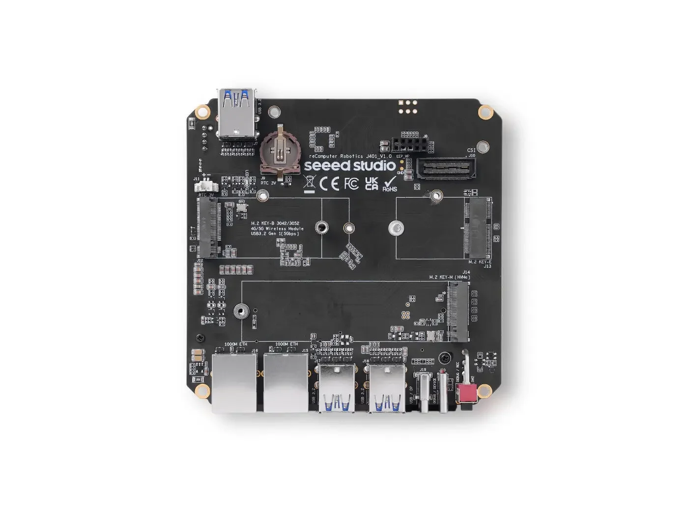 Repcompresor Robotics J401 Placa portadora para Jetson Orin Nano/Orin NX Nuevo - imagen 4