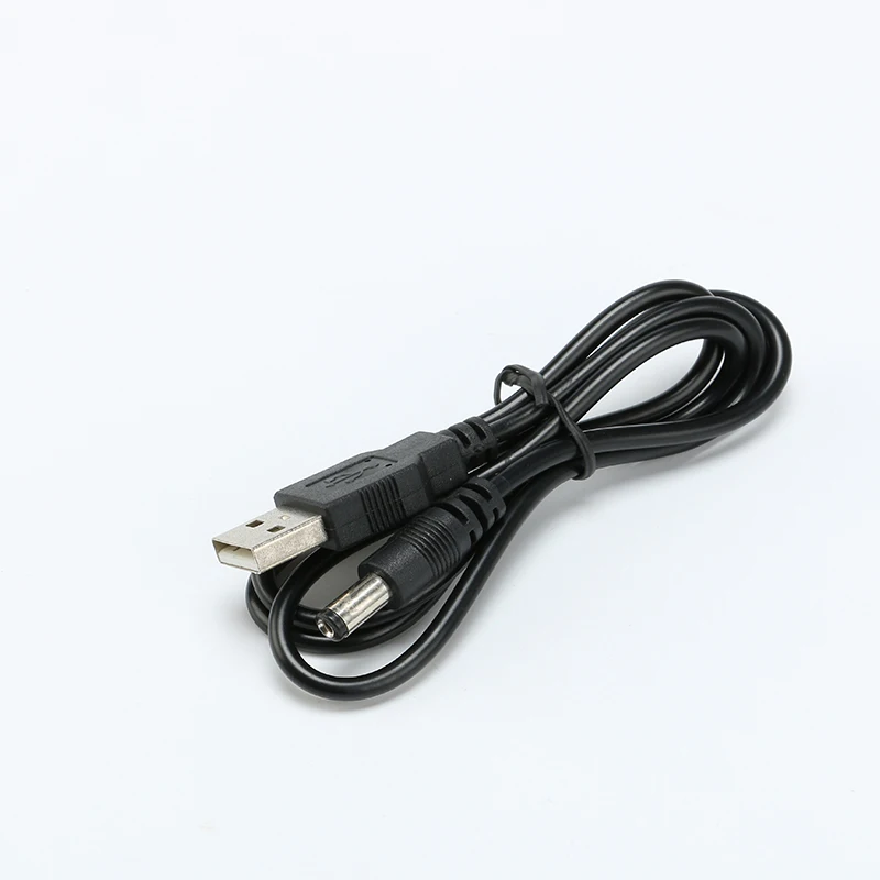 Cable de alimentación USB 2,0 a DC 5,5 V, 5,5mm X 2,1mm, 0,8 M, compatible con cargador de 5V, Cable conector para lámpara de mesa, tableta, MP3 y MP4 - imagen 2
