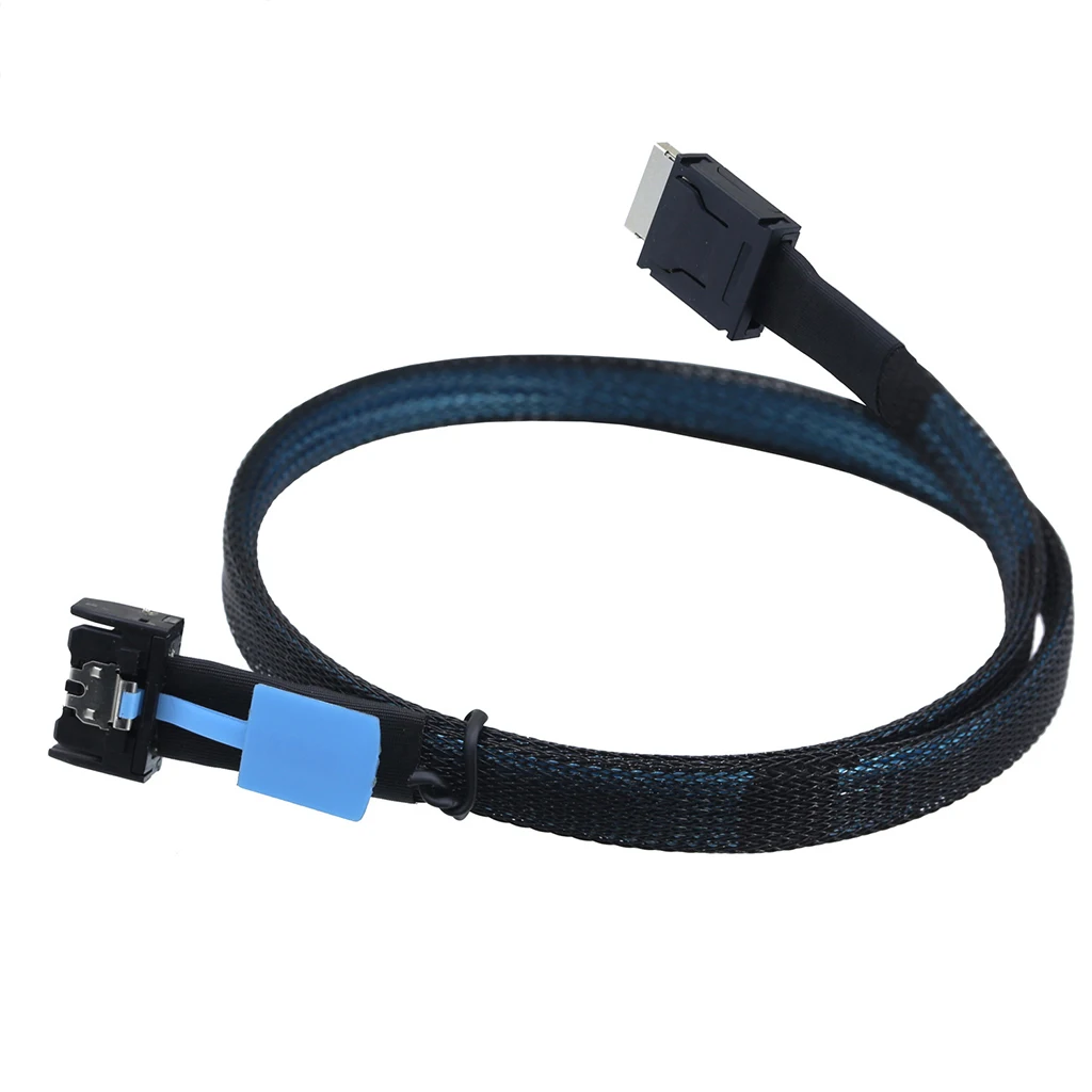 Cable adaptador Gen5 PCI-E MCIO Slimline SFF-8654 4i a Oculink SFF-8611 4i - imagen 2