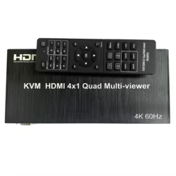 Switch KVM HDMI 4×1 4K 60Hz – Multivisor PIP y Rotación Pantalla
