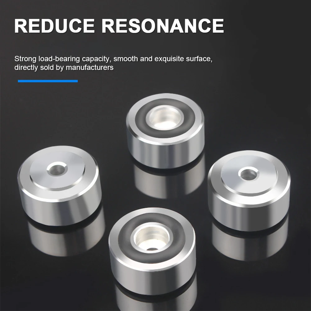 Soporte de pinchos para altavoz HIFI, almohadilla antideslizante para pies, amortiguador, aislamiento de altavoz, DAC, 4 piezas - imagen 4