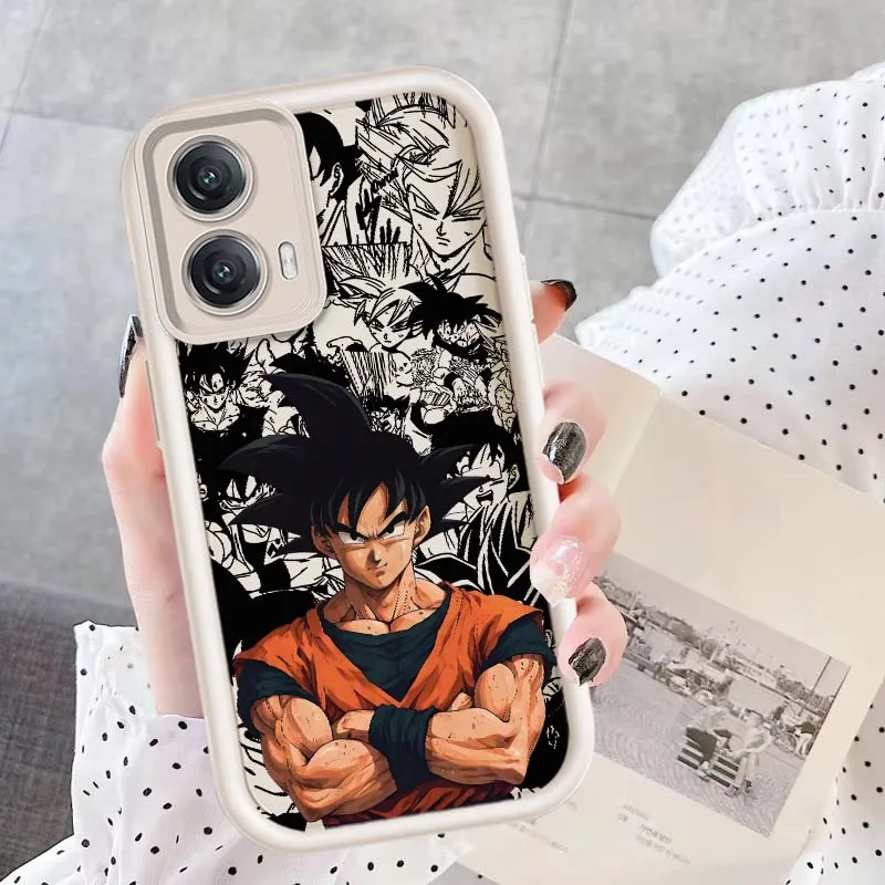 Funda de Anime d-dragon Ball Saiyan para Motorola MOTO Edge G85 G54 G35 G34 G32 G24 G13 E22 E14 G04 50 5G, funda de teléfono con escalera ocular - imagen 4