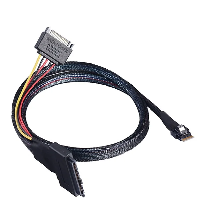Disco Duro SAS SFF8654 4i a SFF8639 Nvme, interfaz U2, Cable de alta velocidad, ordenador, DELGADO, nuevo