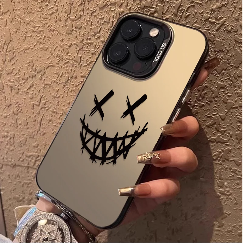 Funda de PC con estampado de diablo sonriente para Samsung Galaxy A35 A34 A13 A23 A32 A55 A25 A15 A05 A05S 5G A54 A24 A14 A53 A33 A52 A52S