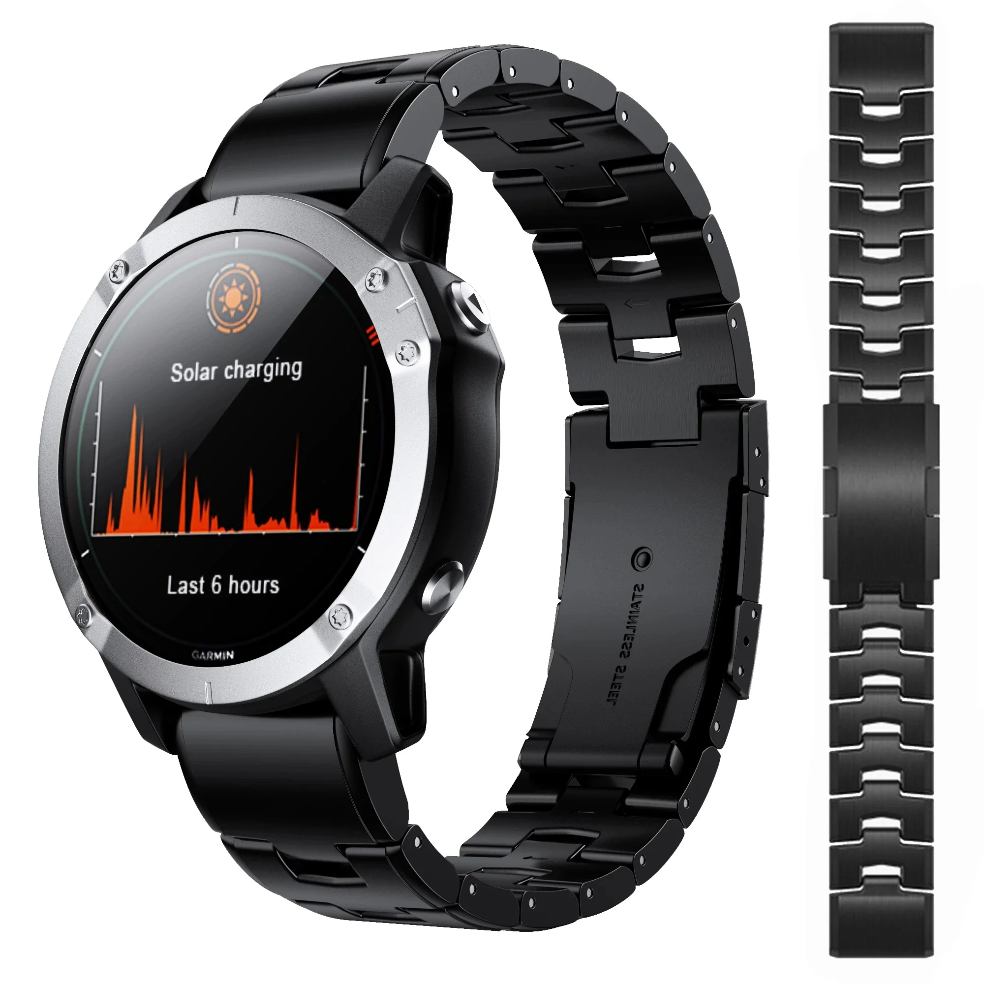 Garmin-correa de reloj de Metal de titanio de ajuste rápido, pulsera para Fenix 7X 7 6X Pro 5X Plus/ Instinct/Epix, 22mm, 26mm - imagen 2